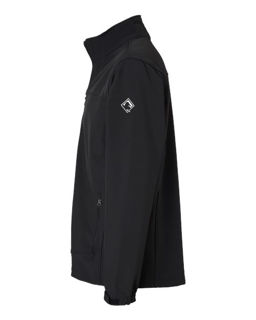 Dri Duck 5350 Men's Poly Spandex Motion Softshell Jacket #color_BLACK
