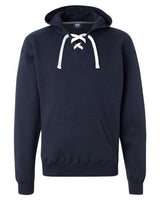 J America JA8830 Adult Sport Lace Hooded Sweatshirt #color_NAVY