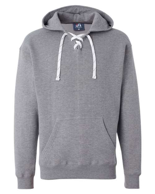 J America JA8830 Adult Sport Lace Hooded Sweatshirt #color_OXFORD