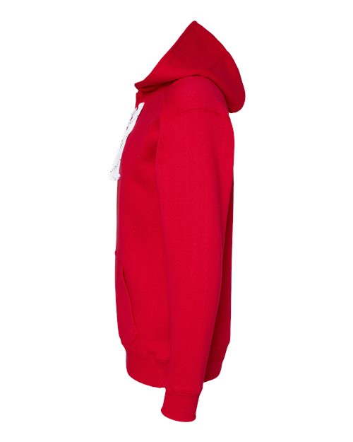 J America JA8830 Adult Sport Lace Hooded Sweatshirt #color_RED