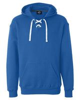J America JA8830 Adult Sport Lace Hooded Sweatshirt #color_ROYAL