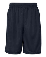 "Badger 7219 Pro Mesh 9" Shorts with Pockets #color_Navy"