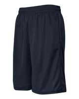 "Badger 7219 Pro Mesh 9" Shorts with Pockets #color_Navy"