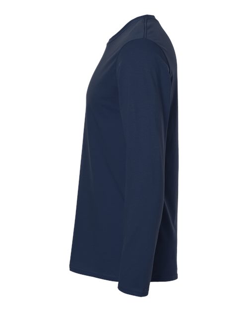 Gildan G644 Adult Softstyle Long-Sleeve T-Shirt #color_NAVY