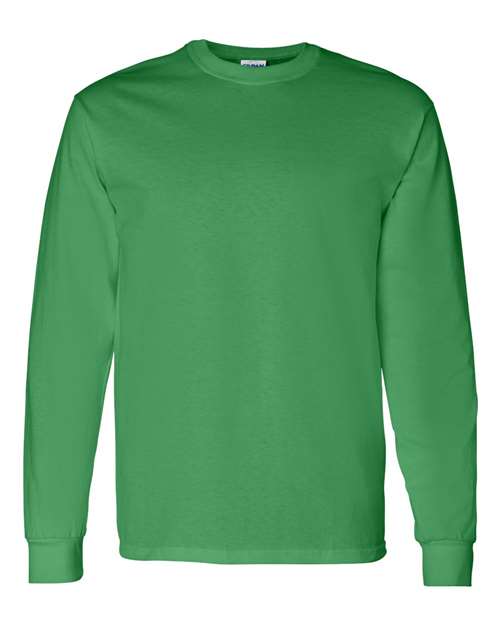 Gildan G540 Adult Heavy Cotton Long-Sleeve T-Shirt #color_IRISH GREEN