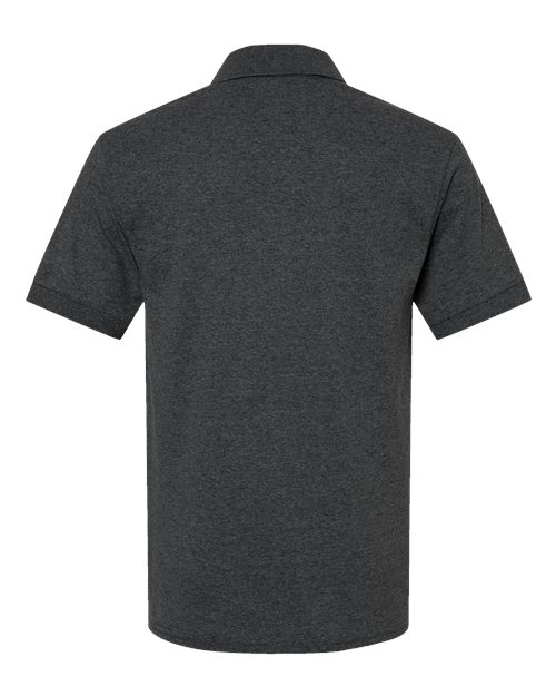 Gildan G880 Adult 50/50 Jersey Polo #color_DARK HEATHER