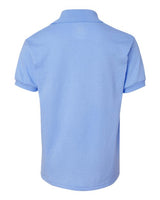 Hanes 054Y Youth 50/50 EcoSmart Jersey Knit Polo #color_LIGHT BLUE