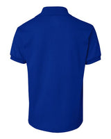 Hanes 054Y Youth 50/50 EcoSmart Jersey Knit Polo #color_DEEP ROYAL