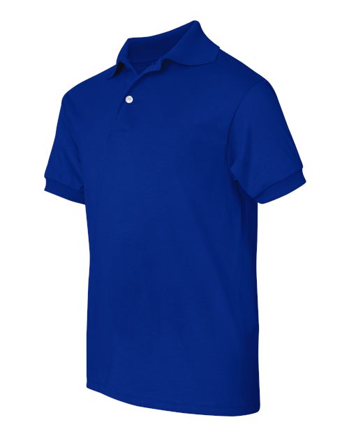 Hanes 054Y Youth 50/50 EcoSmart Jersey Knit Polo #color_DEEP ROYAL