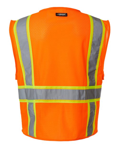 Kishigo 1195-1196 Ultra-Cool Multi-Pocket Vest #color_Orange