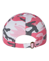 Valucap VC300A Bio-Washed Classic Dad Hat #color_Pink Camo