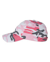 Valucap VC300A Bio-Washed Classic Dad Hat #color_Pink Camo