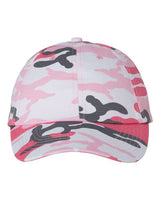 Valucap VC300A Bio-Washed Classic Dad Hat #color_Pink Camo