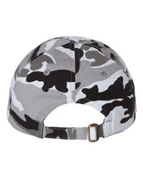 Valucap VC300A Bio-Washed Classic Dad Hat #color_Grey Camo