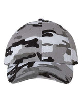 Valucap VC300A Bio-Washed Classic Dad Hat #color_Grey Camo