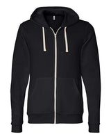 Bella + Canvas 3909 Unisex Triblend Sponge Fleece Full-Zip Hoodie #color_SOLID BLK TRBLND