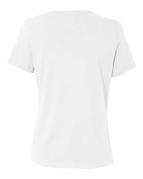 Bella + Canvas B6400 Ladies' Relaxed Jersey Short-Sleeve T-Shirt #color_WHITE
