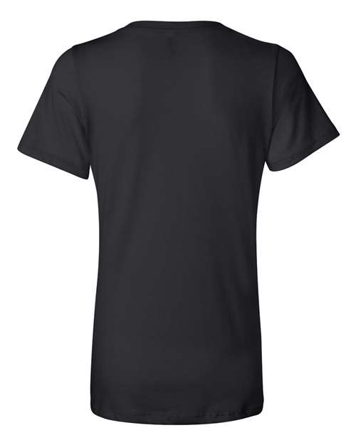 Bella + Canvas 6405 Ladies' Relaxed Jersey V-Neck T-Shirt #color_BLACK