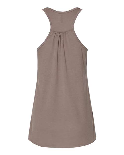 Bella + Canvas B8800 Ladies' Flowy Racerback Tank #color_PEBBLE