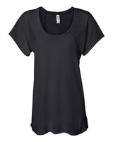 Bella + Canvas B8801 Ladies' Flowy Raglan T-Shirt #color_BLACK