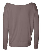 Bella + Canvas 8850 Ladies' Flowy Long-Sleeve Off Shoulder T-Shirt #color_PEBBLE