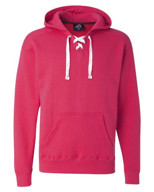 J America JA8830 Adult Sport Lace Hooded Sweatshirt #color_WILDBERRY