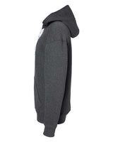 J America JA8830 Adult Sport Lace Hooded Sweatshirt #color_CHARCOAL HEATHER