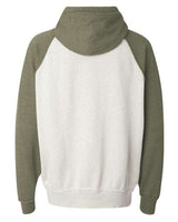 J America JA8885 Adult Vintage Heather Pullover Hooded Sweatshirt #color_OATML HTHR/ ARMY