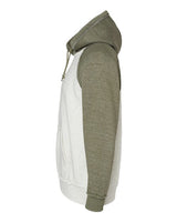 J America JA8885 Adult Vintage Heather Pullover Hooded Sweatshirt #color_OATML HTHR/ ARMY