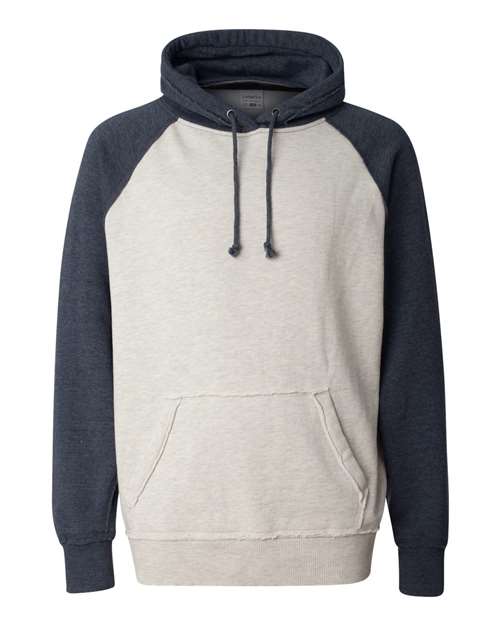 J America JA8885 Adult Vintage Heather Pullover Hooded Sweatshirt #color_OATML HT/ VNT NV