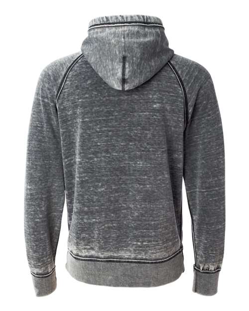 J America JA8915 Adult Vintage Zen Fleece Pullover Hooded Sweatshirt #color_DARK SMOKE