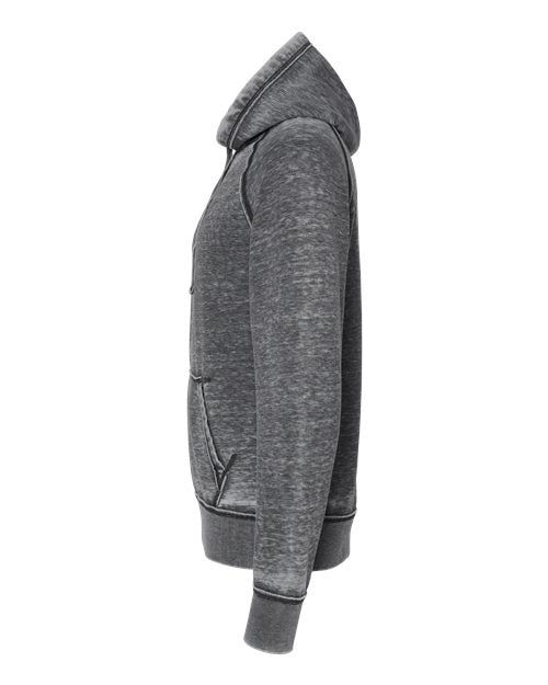 J America JA8915 Adult Vintage Zen Fleece Pullover Hooded Sweatshirt #color_DARK SMOKE