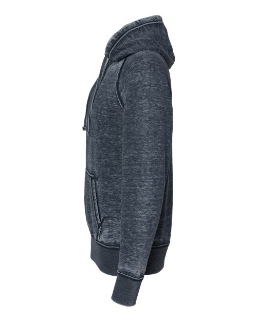 J America JA8915 Adult Vintage Zen Fleece Pullover Hooded Sweatshirt #color_VINTAGE NAVY