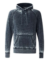 J America JA8915 Adult Vintage Zen Fleece Pullover Hooded Sweatshirt #color_VINTAGE NAVY