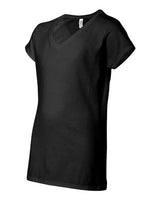 Gildan G64VL Ladies' SoftStyle  Fitted V-Neck T-Shirt #color_BLACK