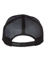Richardson 168 Seven-Panel Trucker Cap #color_Black