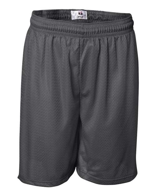 ""Badger 7207 Pro Mesh 7" Shorts" #color_Graphite"