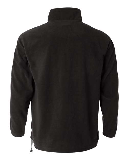 Sierra Pacific 3351 Microfleece Quarter-Zip Pullover #color_Onyx Black