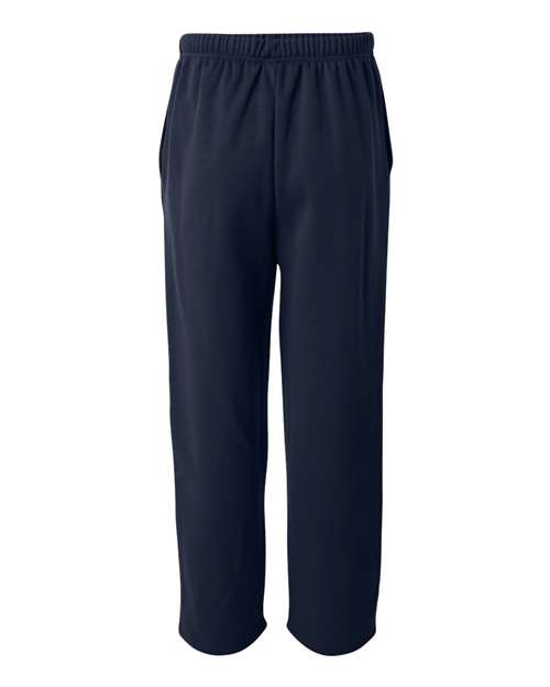 Badger 1478 Performance Fleece Open-Bottom Sweatpants #color_Navy