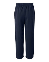 Badger 1478 Performance Fleece Open-Bottom Sweatpants #color_Navy