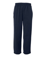 Badger 1478 Performance Fleece Open-Bottom Sweatpants #color_Navy