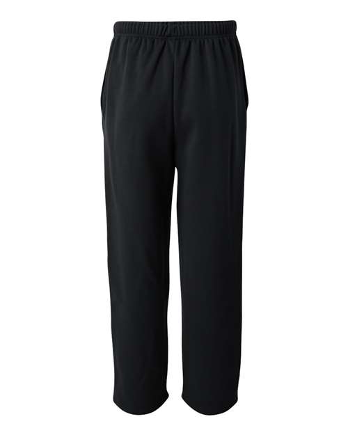 Badger 1478 Performance Fleece Open-Bottom Sweatpants #color_Black