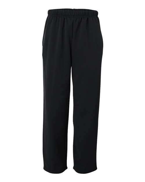 Badger 1478 Performance Fleece Open-Bottom Sweatpants #color_Black