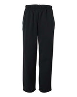 Badger 1478 Performance Fleece Open-Bottom Sweatpants #color_Black