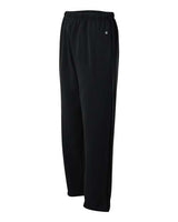 Badger 1478 Performance Fleece Open-Bottom Sweatpants #color_Black
