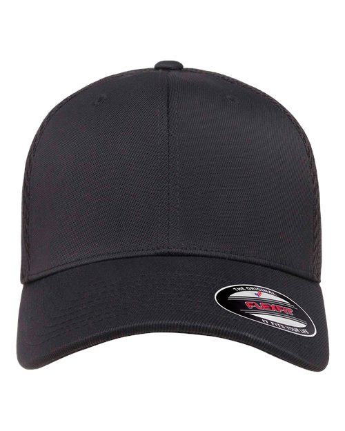 Flexfit 6533 Adult Ultrafibre and Airmesh Cap #color_BLACK