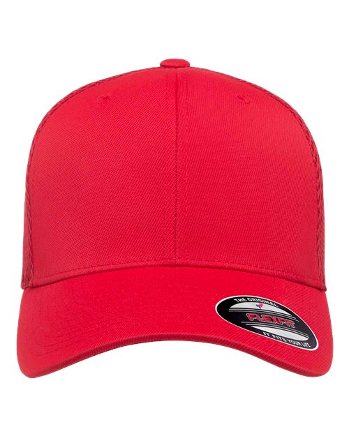 Flexfit 6533 Adult Ultrafibre and Airmesh Cap #color_RED