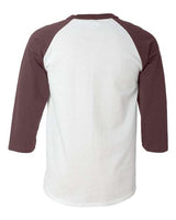 Champion T1397 Adult Raglan T-Shirt #color_WHITE/ MAROON
