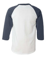 Champion T1397 Adult Raglan T-Shirt #color_WHITE/ NAVY