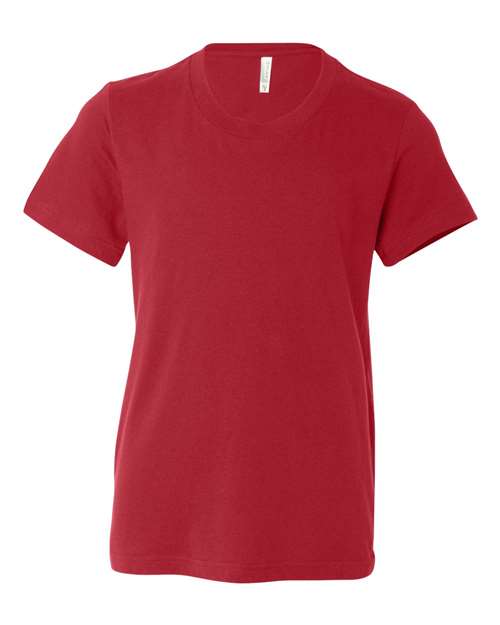 Bella + Canvas 3001Y Youth Jersey T-Shirt #color_RED